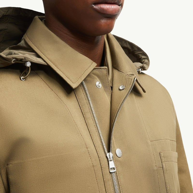 Guerledan Hooded Cotton Shirt Jacket