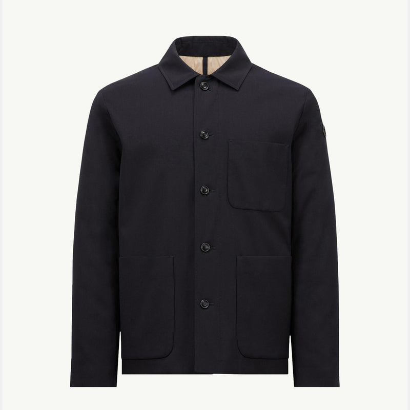 Plumel Wool Gabardine Down Shirt Jacket