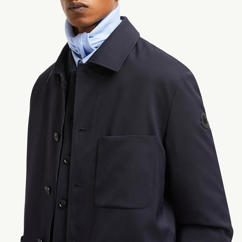 Plumel Wool Gabardine Down Shirt Jacket
