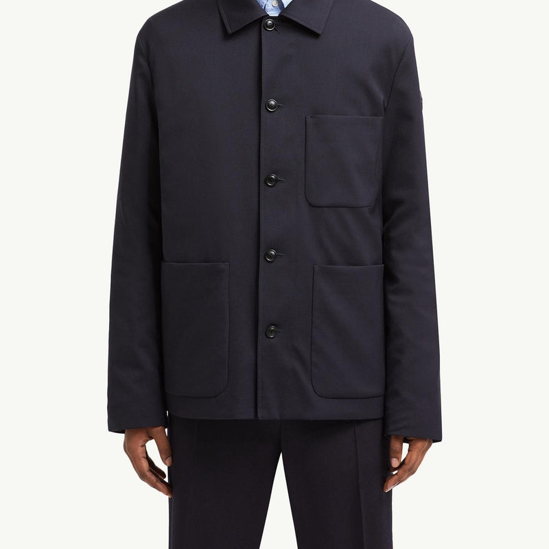 Plumel Wool Gabardine Down Shirt Jacket