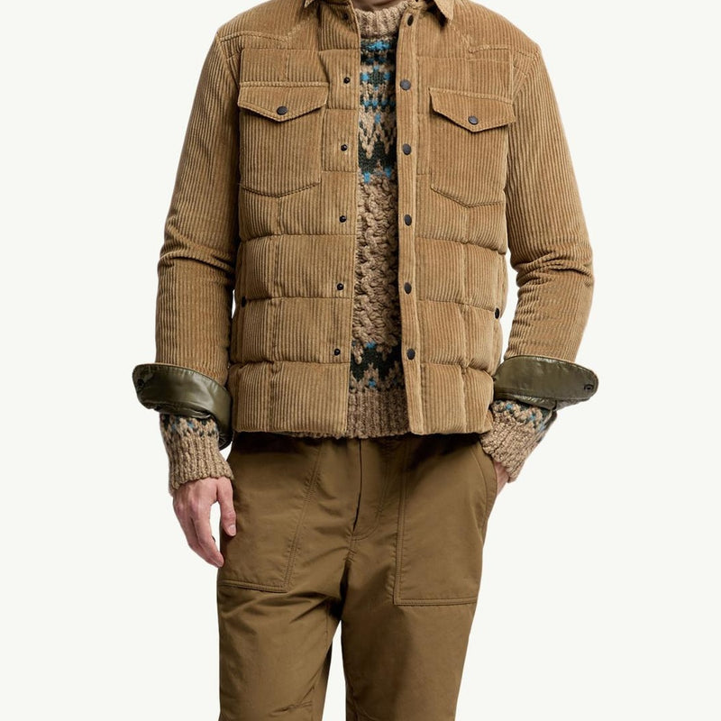 Gelt Corduroy Down Shirt Jacket