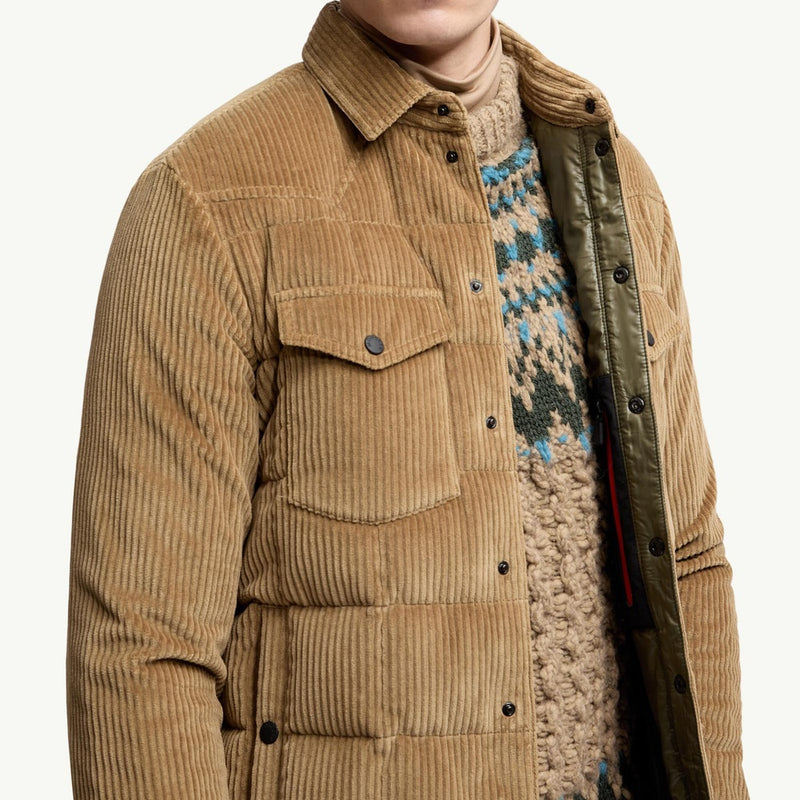 Gelt Corduroy Down Shirt Jacket