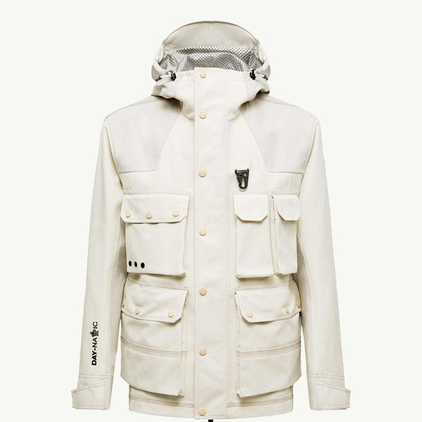 Spur Hooded Linen & Cotton Field Jacket