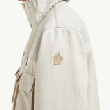Spur Hooded Linen & Cotton Field Jacket