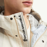Spur Hooded Linen & Cotton Field Jacket