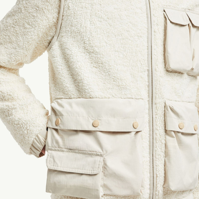 Padded Teddy Zip-Up Sweatshirt