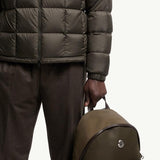 Eglise Square-Quilted Hooded Short Down Jacket