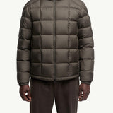 Eglise Square-Quilted Hooded Short Down Jacket