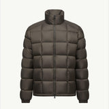 Eglise Square-Quilted Hooded Short Down Jacket