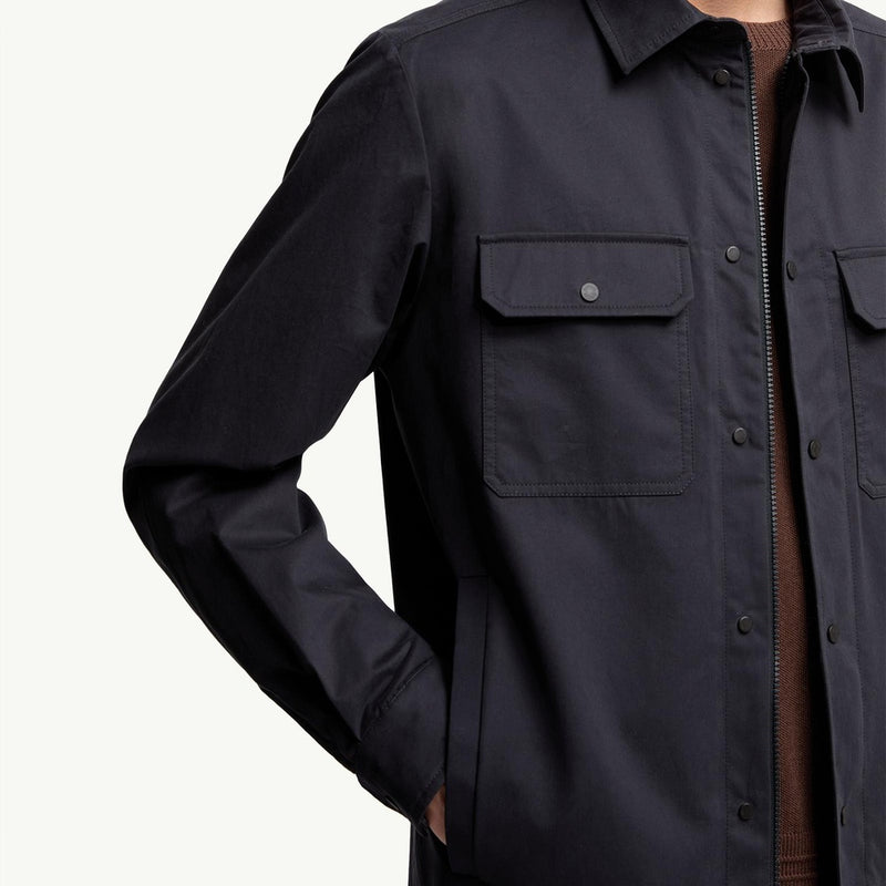 Cotton Gabardine Long Sleeve Shirt
