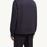Wool Gabardine Long Sleeve Shirt