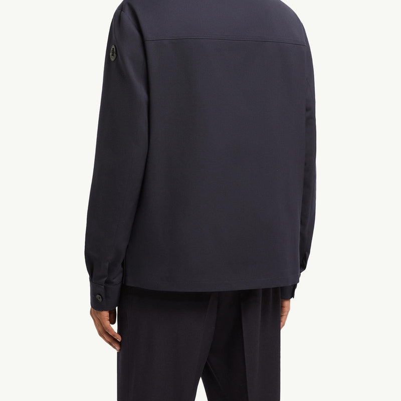 Wool Gabardine Long Sleeve Shirt