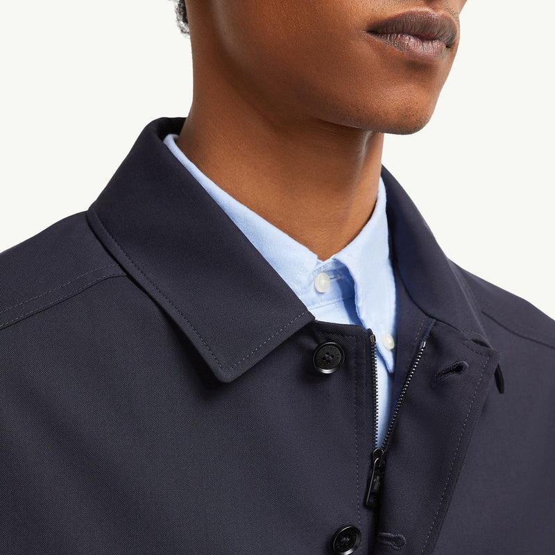 Wool Gabardine Long Sleeve Shirt