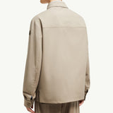 Wool Gabardine Long Sleeve Shirt