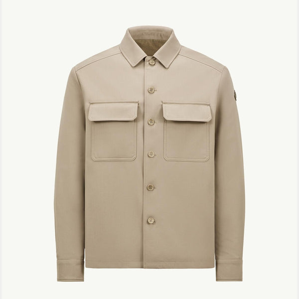 Wool Gabardine Long Sleeve Shirt