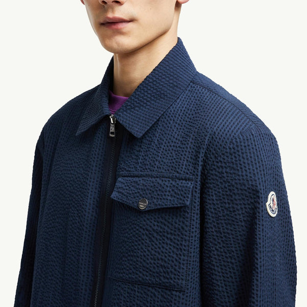 Seersucker Shirt Jacket