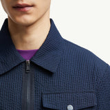 Seersucker Shirt Jacket
