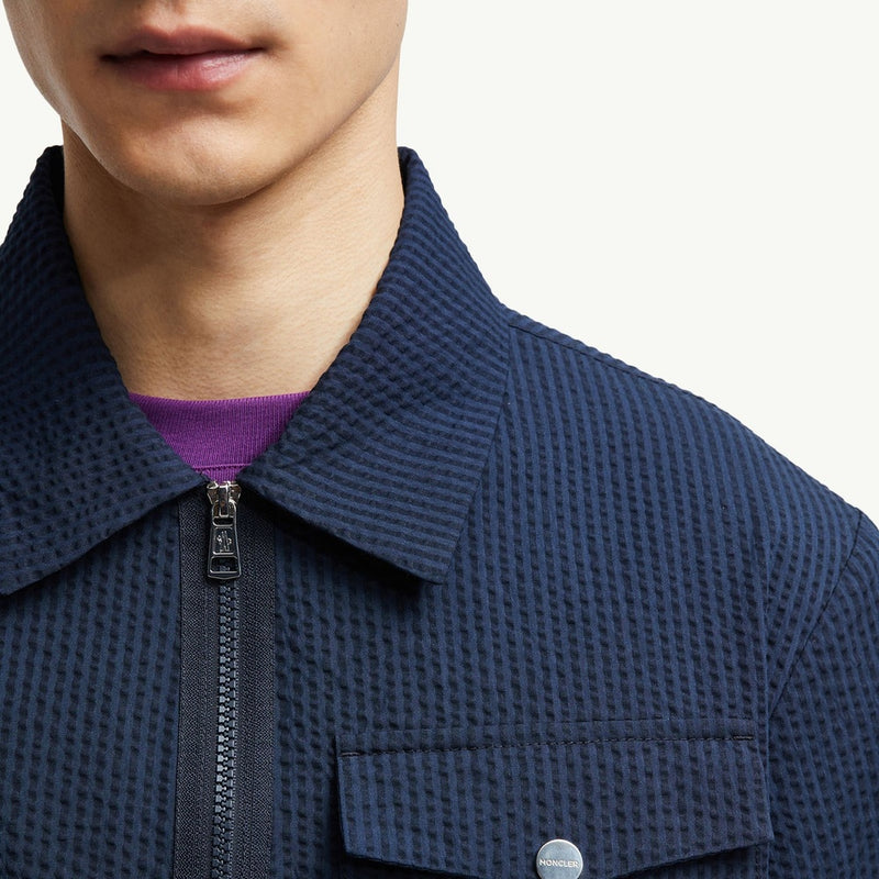 Seersucker Shirt Jacket