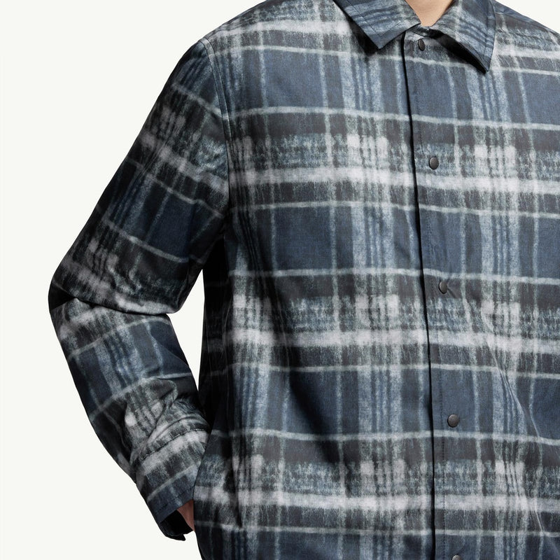 Check Padded Shirt Jacket