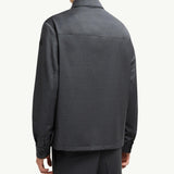 Wool Gabardine Long Sleeve Shirt