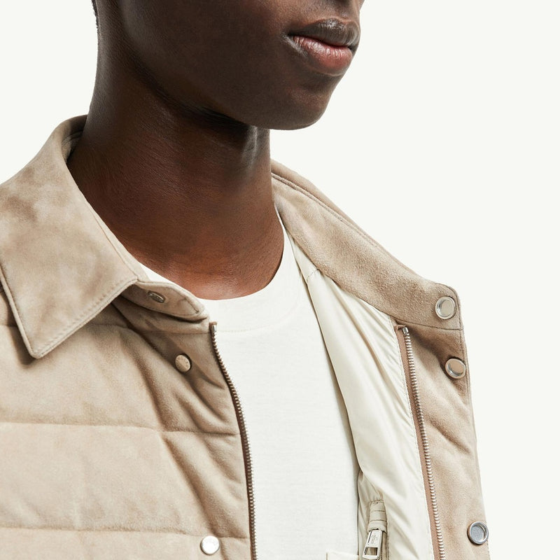 Etale Suede Down Shirt Jacket