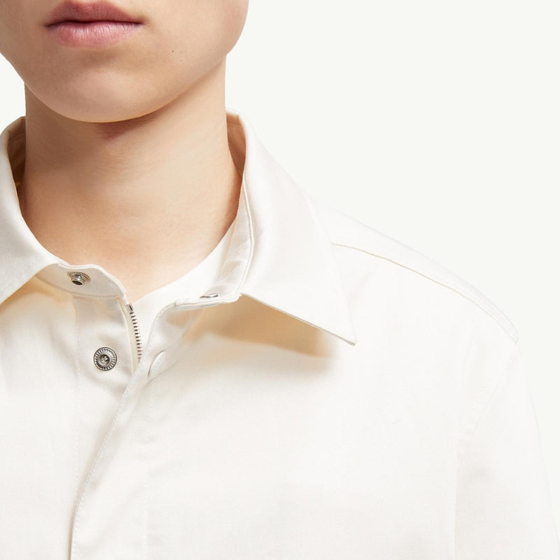 Cotton Gabardine Shirt Jacket
