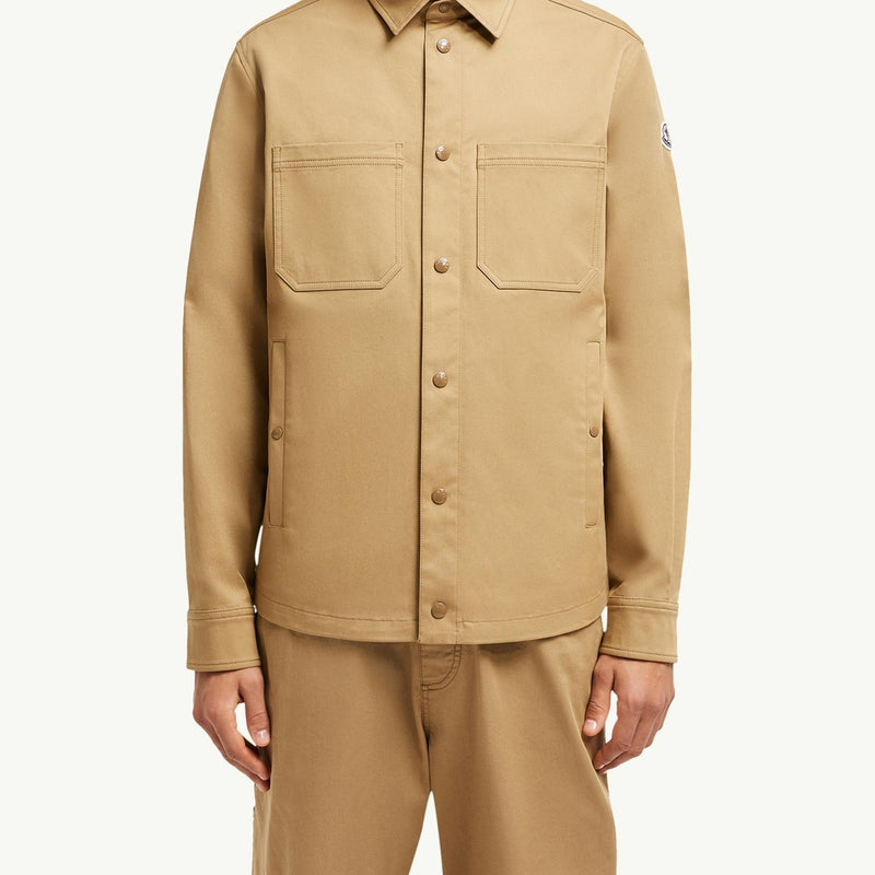 Cotton Gabardine Shirt Jacket