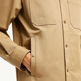 Cotton Gabardine Shirt Jacket