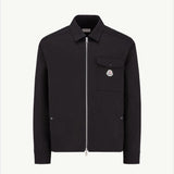 Cotton Gabardine Zip-Up Shirt Jacket
