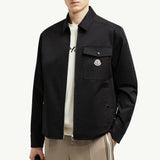 Cotton Gabardine Zip-Up Shirt Jacket