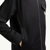 Cotton Gabardine Zip-Up Shirt Jacket