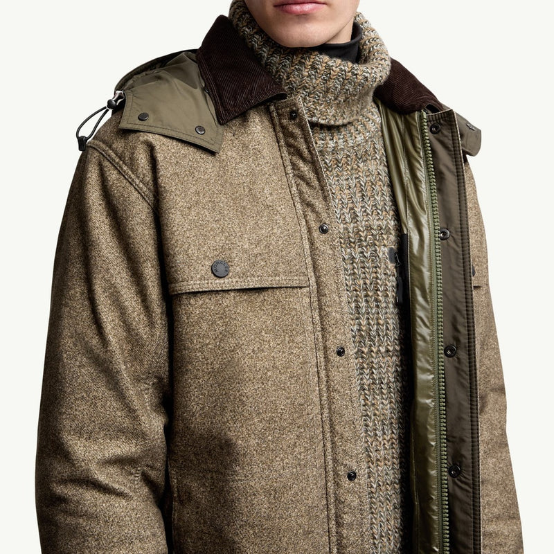 Kalinzu Cotton Moleskin Short Down Jacket