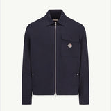 Cotton Gabardine Zip-Up Shirt Jacket