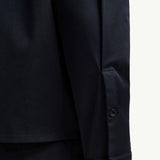 Cotton Gabardine Zip-Up Shirt Jacket