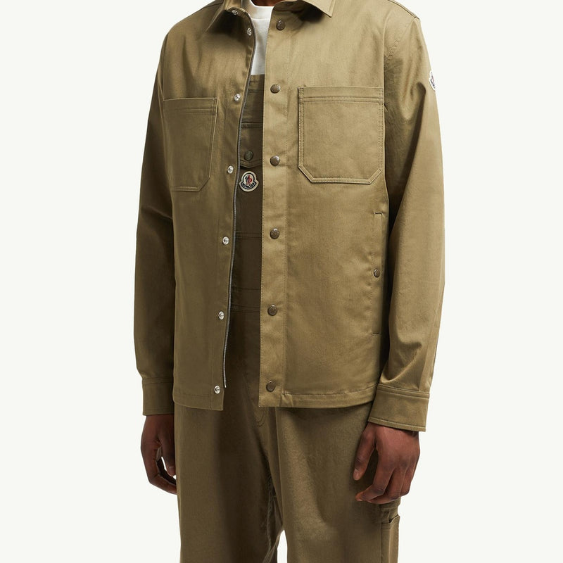 Cotton Gabardine Shirt Jacket