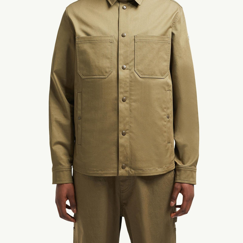 Cotton Gabardine Shirt Jacket