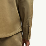 Cotton Gabardine Shirt Jacket