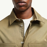 Cotton Gabardine Shirt Jacket