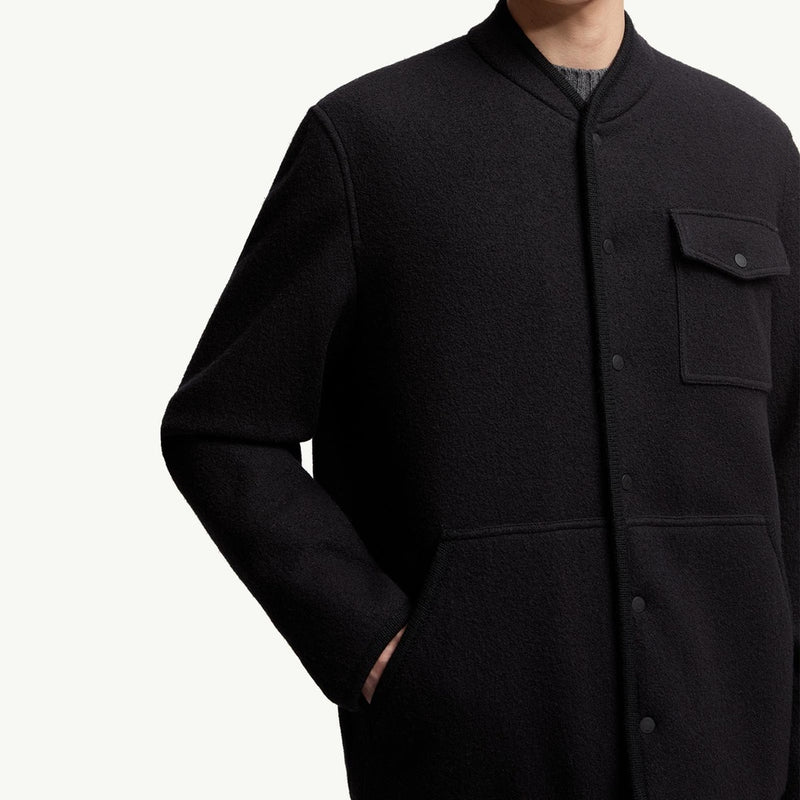 Wool Bouclé Shirt Jacket
