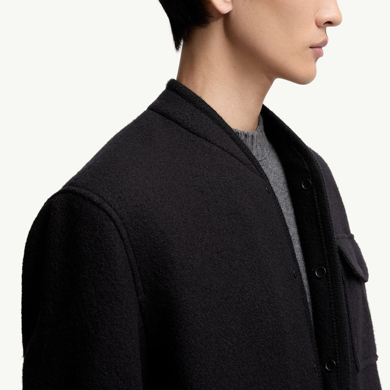 Wool Bouclé Shirt Jacket
