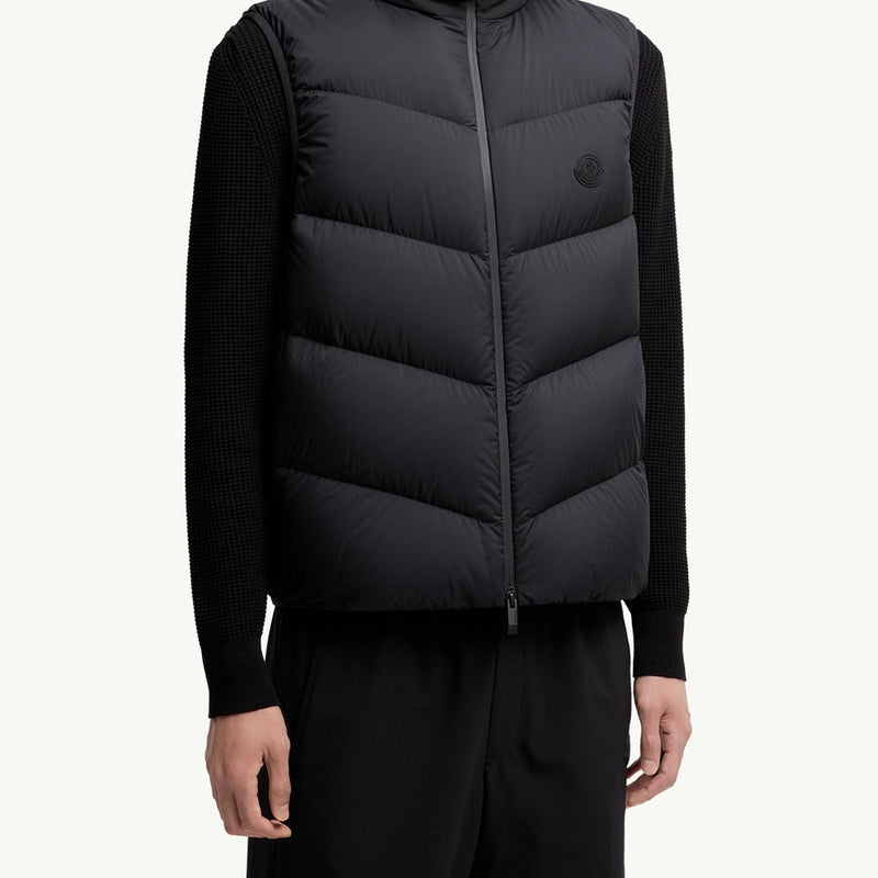 Guersac Diagonal-Quilted Hooded Down Gilet