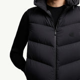 Guersac Diagonal-Quilted Hooded Down Gilet