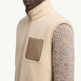 Nubuck-Trimmed Teddy Gilet