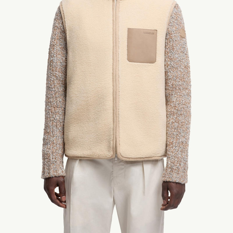Nubuck-Trimmed Teddy Gilet
