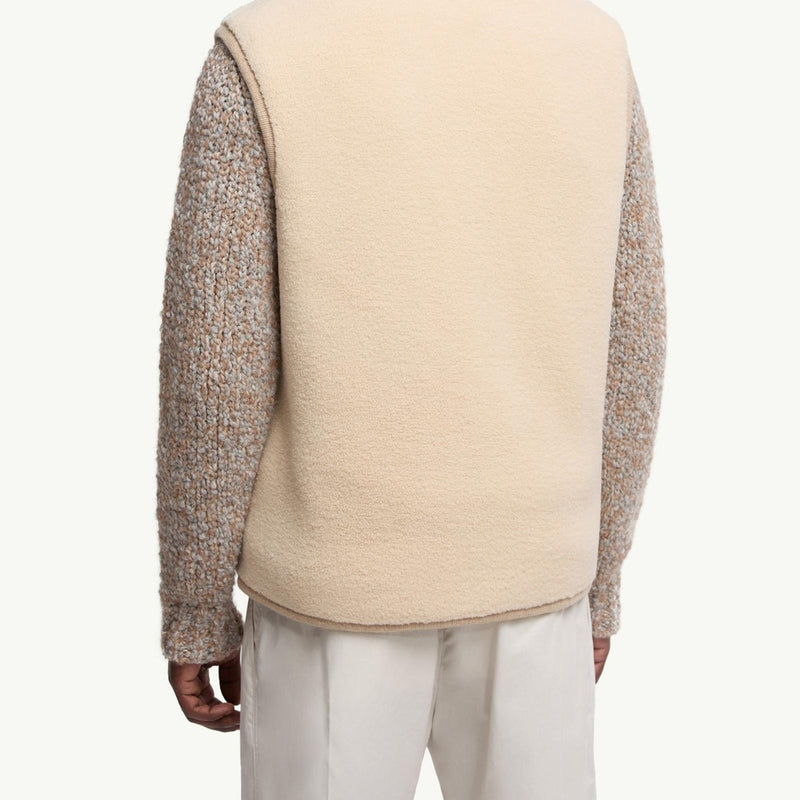 Nubuck-Trimmed Teddy Gilet