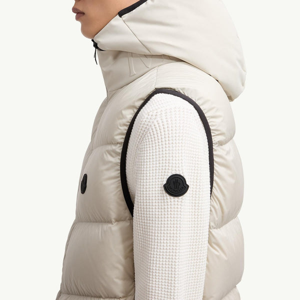 Guersac Diagonal-Quilted Hooded Down Gilet