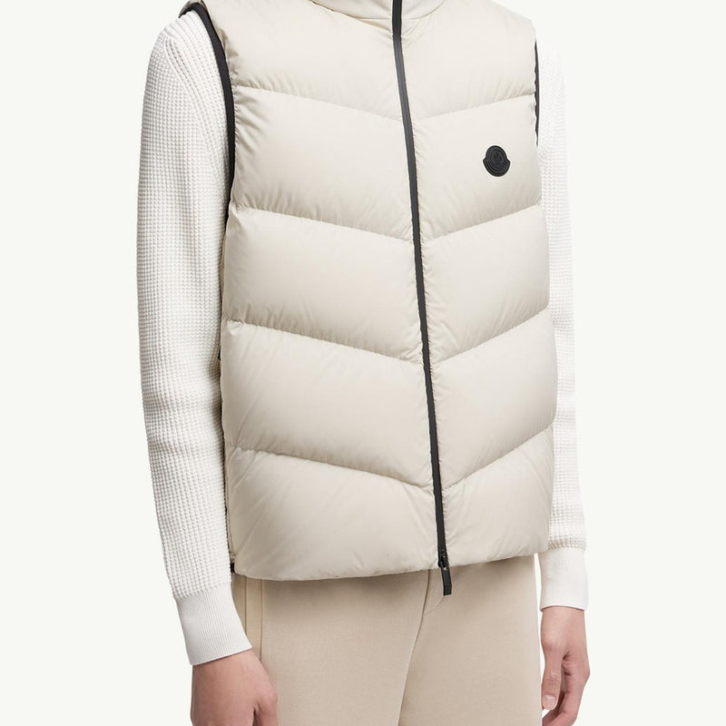 Guersac Diagonal-Quilted Hooded Down Gilet