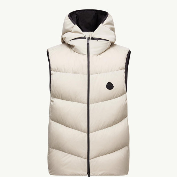 Guersac Diagonal-Quilted Hooded Down Gilet