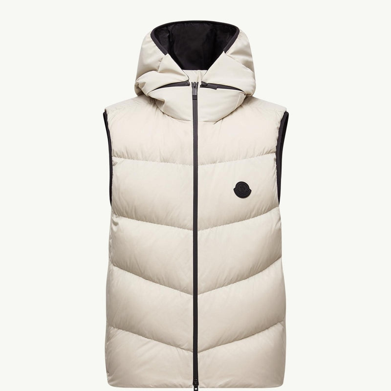 Guersac Diagonal-Quilted Hooded Down Gilet