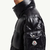 Hanoverian Hooded Square-Quilted Long Down Jacket